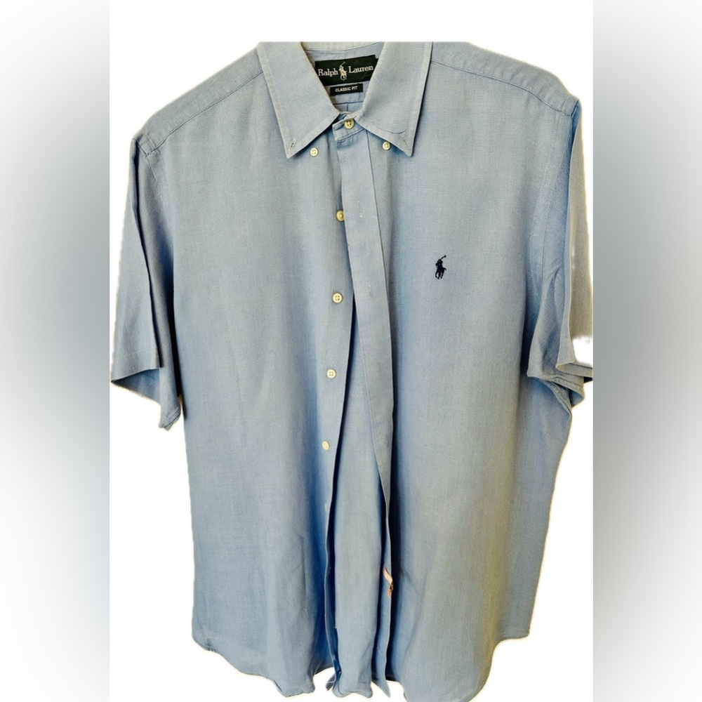 Men’s Polo Ralph Lauren Short Slleve Button Doen Shirt
